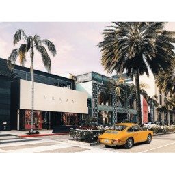 Rodeo Drive, Beverly Hills, California - Stampa su tela intelaiata
