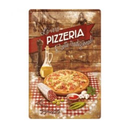 Targa in Metallo - La Vera Pizzeria