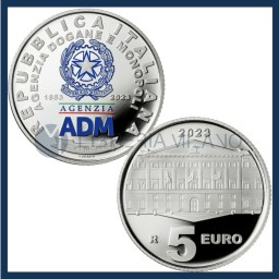 5 Euro Argento Proof - 170esimo Anniversario dell'Agenzia Dogane e Monopoli - Italia - 2023