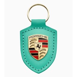 Portachiavi Porsche Con Stemma - Verde Menta