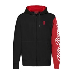 Felpa Alfa Romeo Full Zip Nera
