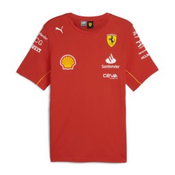 T-shirt Scuderia Ferrari Team 2024 - Red