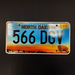 North Dakota License Plate