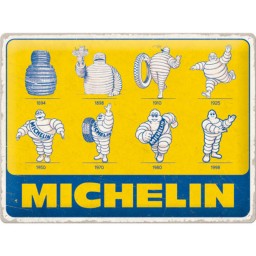 Targa in Metallo - Michelin - Logo Evolution