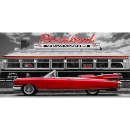 Vintage Beauty and Diner - Fine art canvas