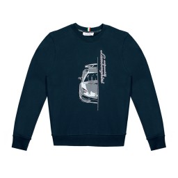 Maglione Automobili Lamborghini con Grafica - Blue