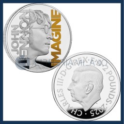 2 Sterline Argento Proof - Music Legends - John Lennon - Regno Unito - 2025