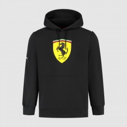 Felpa Scuderia Ferrari Big Shield - Black - Stagione 2025