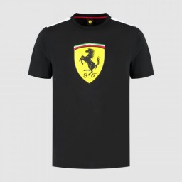 T-shirt Scuderia Ferrari Big Shield - Black - Stagione 2025