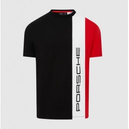 Porsche Motorsport T-shirt - Vertical Stripe Colour Block