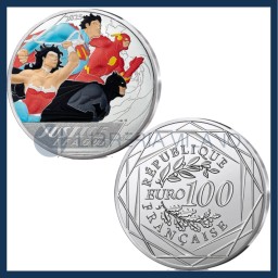 100 Euro Argento Fdc - DC Comics - Justice League - Francia - 2025