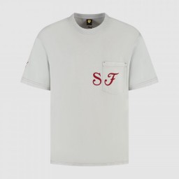 T-Shirt Scuderia Ferrari Heritage - Grey Dawn - Stagione 2025