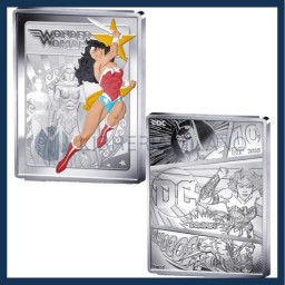 10 Euro Argento Proof - Wonder Woman - Rettangolare - Francia - 2025