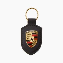 Crest Porsche Keyring - Black