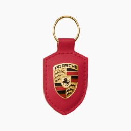 Crest Porsche Keyring - Red