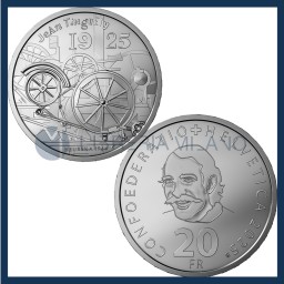 20 Franchi Argento Proof - Jean Tinguely - Svizzera - 2025