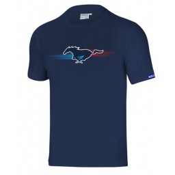 T-Shirt Ford Performance - Mustang Pony - Blu Marine