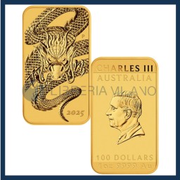100 Dollari Oro Fdc (1 oz) - Drago Rettangolare - Australia - 2025