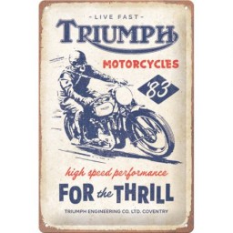 Targa in Metallo - Triumph - For the Thrill