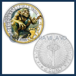 3 Euro Commemorativo CuNi Fdc - Il Troll - Austria - 2025