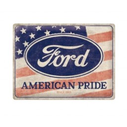 Targa in Metallo - Ford American Pride US Flag