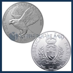 5 Euro Argento (1 oz) Fdc - Falco Pellegrino - San Marino - 2026
