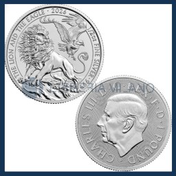 1 Sterline Argento FDC (1/2 oz) - Il Leone e l'Aquila - Regno Unito - 2026