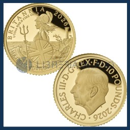 10 Sterline Oro Proof (1/10 oz) - Britannia - Regno Unito - 2026