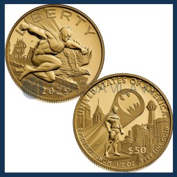 50 Dollari Oro Proof (1/2 oz) - Batman - Stati Uniti d'America - 2025