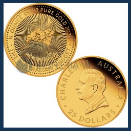 25 Dollari Oro Proof - Sterlina Australiana - Pepita d'Oro - Australia - 2026