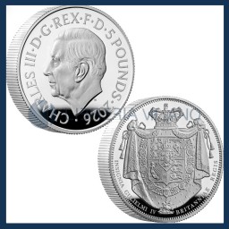 5 Sterline Argento Proof (2 oz) - Corona di Guglielmo IV - Regno Unito - 2026
