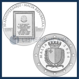 10 Euro Argento Proof - 50° Anniversario Housing Authority - Malta - 2026