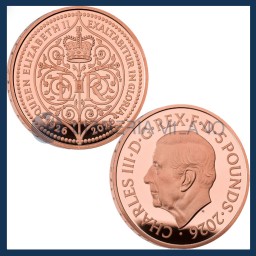 5 Sterline Oro Proof - Centenario della Nascita della Regina Elisabetta II - Regno Unito - 2026