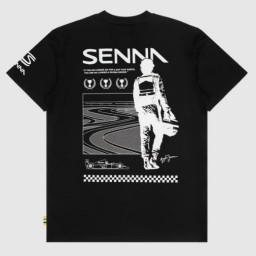 T-shirt Ayrton Senna - F1 World Champion - Nera