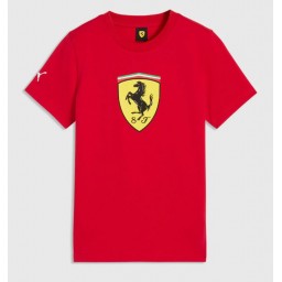 T-shirt Scuderia Ferrari Big Shield - Stagione 2026 - Bimbo