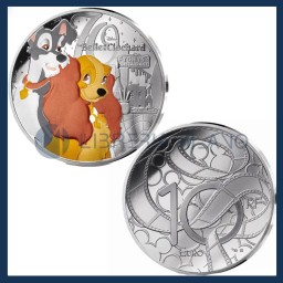 10 Euro Argento Proof - Lilli e il Vagabondo - Disney - Francia - 2026