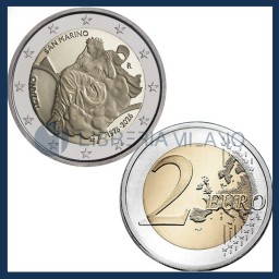 2 Euro Commemorativo Fdc - 450° Anniversario della Scomparsa di Tiziano - San Marino - 2026