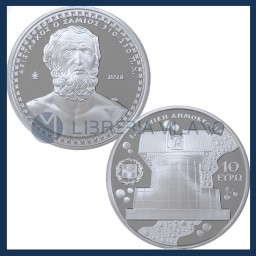 10 Silver Proof Euro (1 oz) - Greek Culture - Mathematicians - Aristarchos of Samos - Greece - 2026