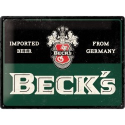 Targa in Metallo - Beck's - Imported Beer
